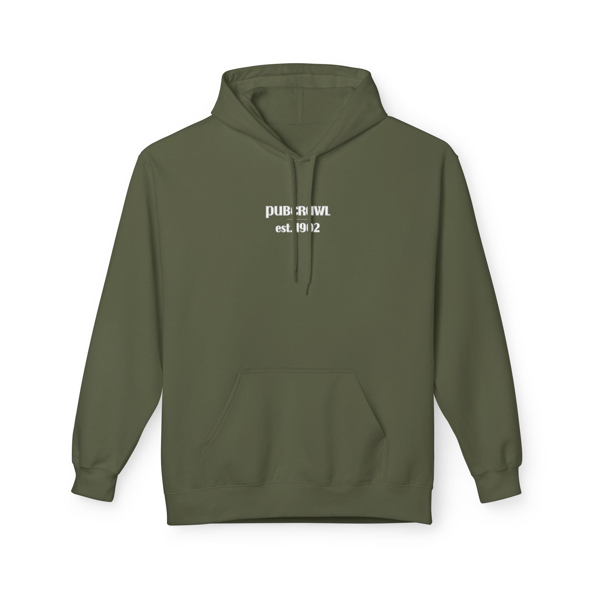 920 Pub Crawl Hoodie | Oshkosh Bar Design | White Lettering