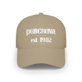 PUBCRAWL est. 1902 Cap | Embroidered Baseball Hat | White Lettering