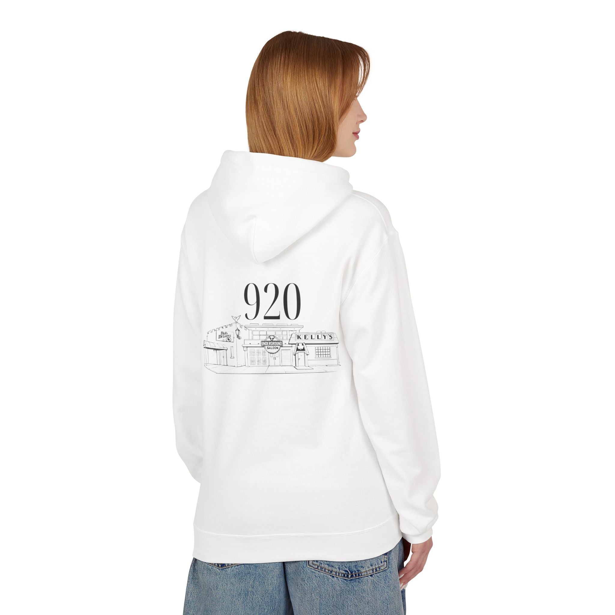 920 Pub Crawl Hoodie | Oshkosh Bar Design | Black Lettering
