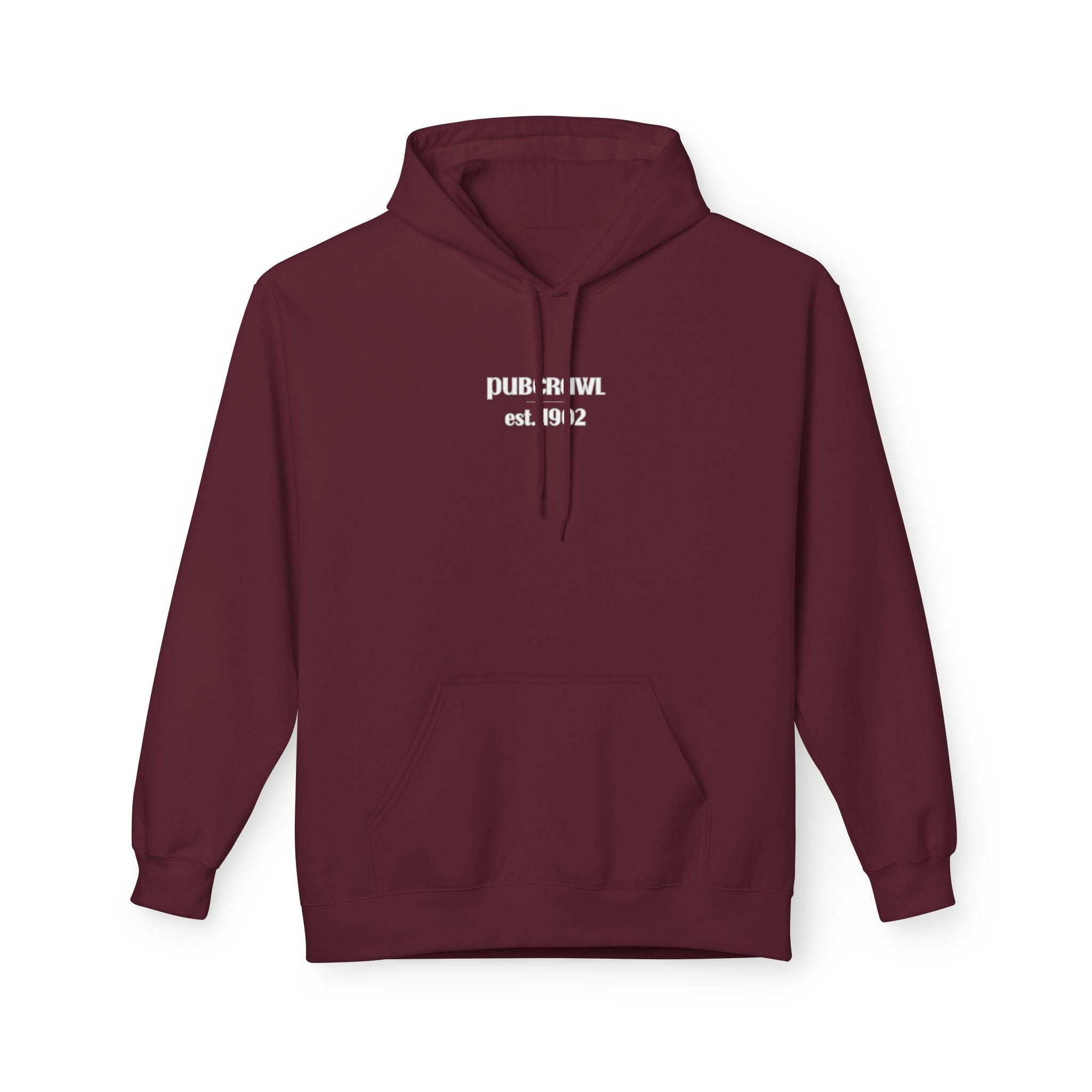 920 Pub Crawl Hoodie | Oshkosh Bar Design | White Lettering