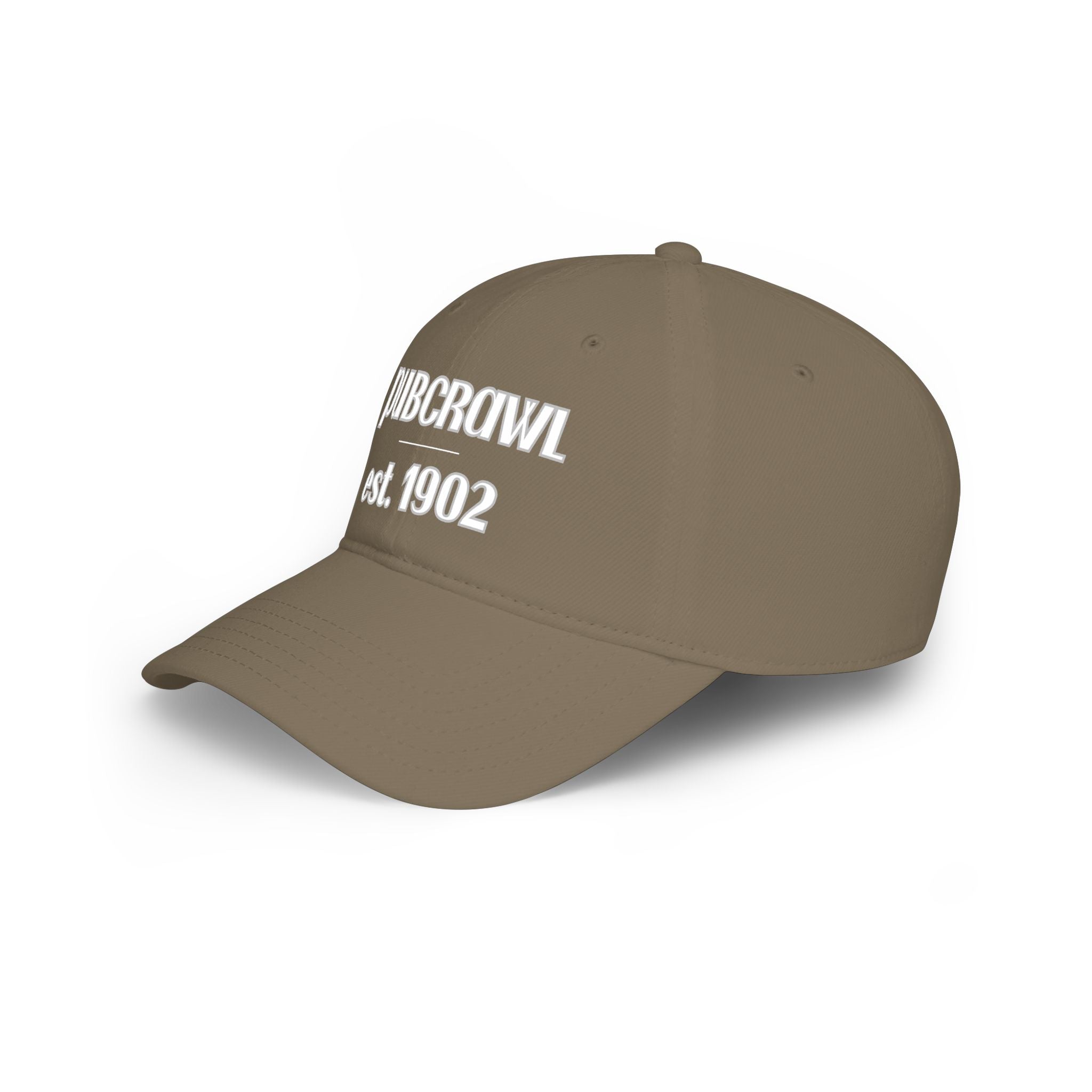 PUBCRAWL est. 1902 Cap | Embroidered Baseball Hat | White Lettering